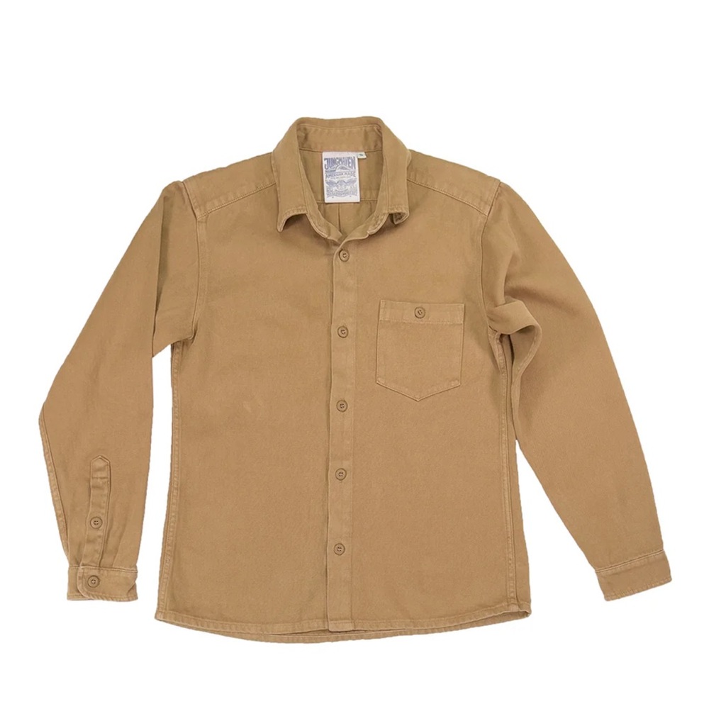 Jungmaven Topanga Hemp Shirt - unisex fit - size XS - colour coyote (brown)